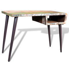 Reclaimed Wood Desk with Iron Legs - High-Quality, Handmade Furniture