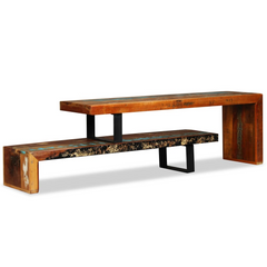 TV Stand Solid Reclaimed Wood - Vintage Charm and Multi-functional Design