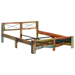 Bed Frame without Mattress Solid Reclaimed Wood 160x200 cm