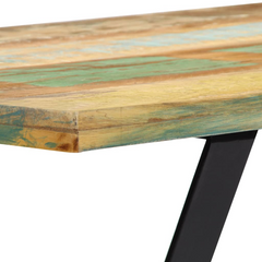 110 cm Solid Reclaimed Wood Bench – Industrial-Style