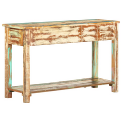 Console Table - Solid Reclaimed Wood | Elegant Vintage Charm