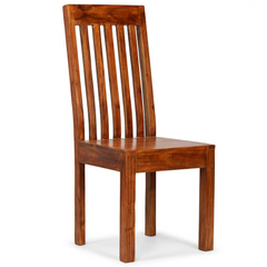 Dining Chairs Set of 6 - Solid Acacia Wood, Modern & Elegant Design