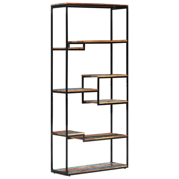 Bookcase 80x30x180 cm - Solid Reclaimed Wood