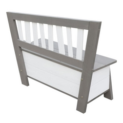 Storage Bench Corky Grey and White - Stylish & Practical Toy Storage Solution