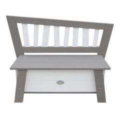 Storage Bench Corky Grey and White - Stylish & Practical Toy Storage Solution