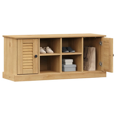 Shoe Bench VIGO - Solid Pine Wood, Rustic Storage Solution, 106x35x45 cm