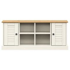 Shoe Bench VIGO White - 106x35x45 cm, Solid Pine Wood, Modern Entryway Storage Solution