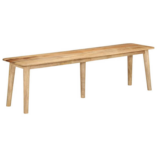 160x40x45 cm Solid Mango Wood Bench - Sturdy & Stylish Seating for Hallway or Living Room