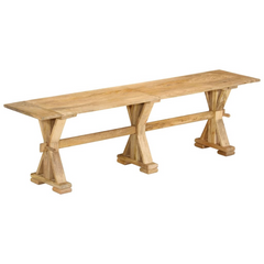 Solid Wood Mango Bench - 160x35x45 cm - Sturdy and Stylish Seating Solution for Living Room or Hallway