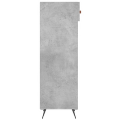 Concrete Grey Shoe Cabinet 30x35x105 cm | Stylish & Durable Engineered Wood Organizer