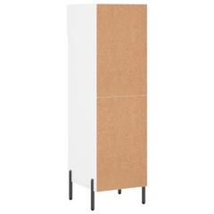 White Shoe Cabinet – Sleek & Modern Storage Solution, 30x35x105 cm in Engineered Wood