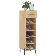 Shoe Cabinet Sonoma Oak - Elegant & Durable Storage Solution - 30x35x105 cm Engineered Wood