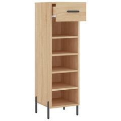 Shoe Cabinet Sonoma Oak - Elegant & Durable Storage Solution - 30x35x105 cm Engineered Wood