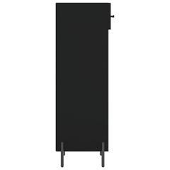 Black Shoe Cabinet - Stylish Storage Solution (30x35x105 cm)