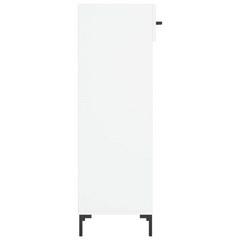 Shoe Cabinet White | Stylish & Durable 30x35x105 cm | Engineered Wood | Ample Storage & Modern Design