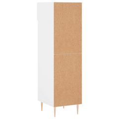 White Shoe Cabinet | Engineered Wood, 30x35x105 cm - Elegant & Durable Shoe Storage Solution