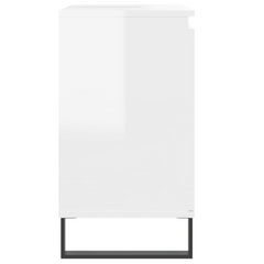 Bathroom Cabinet High Gloss White 58x33x60 cm Engineered Wood