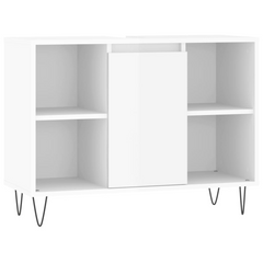 Bathroom Cabinet High Gloss White 80x33x60 cm Engineered Wood