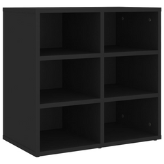 Stylish Black Shoe Cabinet 52.5x30x50 cm - Space-Saving, Durable Storage Solution