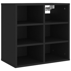 Stylish Black Shoe Cabinet 52.5x30x50 cm - Space-Saving, Durable Storage Solution