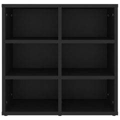 Stylish Black Shoe Cabinet 52.5x30x50 cm - Space-Saving, Durable Storage Solution