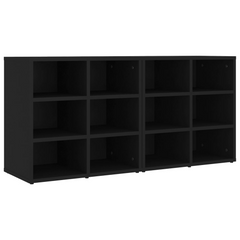 Black Shoe Cabinets 2 pcs - Sleek & Practical 52.5x30x50 cm