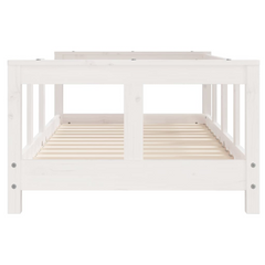 Kids Bed Frame White 70x140 cm Solid Pine Wood - Sturdy & Elegant