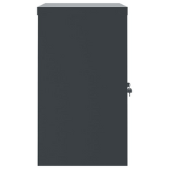 Anthracite Steel File Cabinet - 90x40x70 cm - Durable & Secure Office Storage