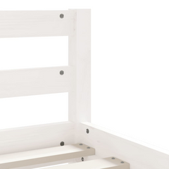 Kids Bed Frame with Drawers, White, 90x200 cm, Solid Pine Wood | Perfect for Children