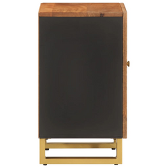 Bathroom Cabinet Brown and Black 38x33.5x58 cm Solid Wood Mango