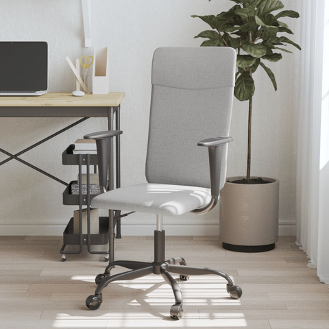 Office Chair Light Grey Fabric - Comfortable and Stylish