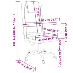 Office Chair White Mesh Fabric and Faux Leather