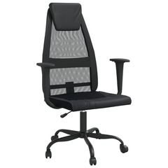 Office Chair Black Mesh Fabric and Faux Leather - Upgrade Your Working Experience with Comfort