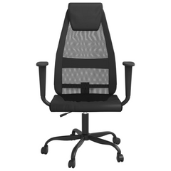 Office Chair Black Mesh Fabric and Faux Leather - Upgrade Your Working Experience with Comfort