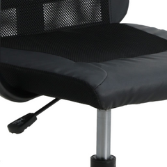 Office Chair Black Mesh Fabric and Faux Leather - Upgrade Your Working Experience with Comfort