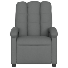 Massage Recliner Chair, Dark Grey Fabric - Comfortable & Stylish Seating with Vibration Massage