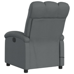 Massage Recliner Chair, Dark Grey Fabric - Comfortable & Stylish Seating with Vibration Massage