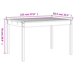 5 Piece Garden Dining Set - Grey Solid Wood Pine | Outdoor Furniture