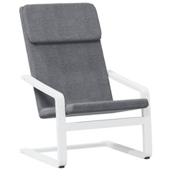 Relaxing Chair Dark Grey Fabric - Comfortable & Stylish Seating for Home & Office