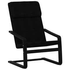 Comfortable Relaxing Chair in Black Fabric - Ultimate Comfort and Style