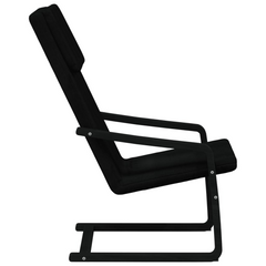 Comfortable Relaxing Chair in Black Fabric - Ultimate Comfort and Style