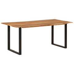 Dining Table 180x90x76 cm Solid Acacia Wood - Industrial and Rustic Style