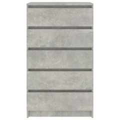 Drawer Cabinet Concrete Grey 60x36x103 cm Engineered Wood