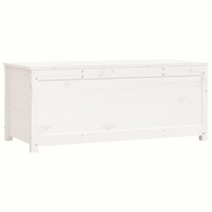 White Solid Pine Wood Storage Box 110x50x45.5 cm - Stylish & Durable Home Organizer