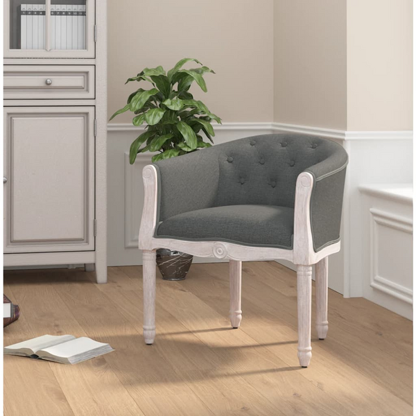 Dark Grey Fabric Dining Chair - Elegant & Comfortable Seating Solution