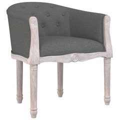 Dark Grey Fabric Dining Chair - Elegant & Comfortable Seating Solution