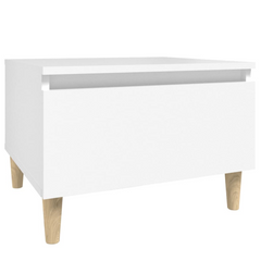 White Side Table 50x46x35 cm - Modern & Stylish Engineered Wood Table