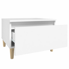 White Side Table 50x46x35 cm - Modern & Stylish Engineered Wood Table