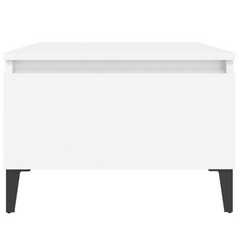 White Side Table - 50x46x35 cm | Engineered Wood Modern Furniture