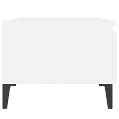 White Side Table - 50x46x35 cm | Engineered Wood Modern Furniture